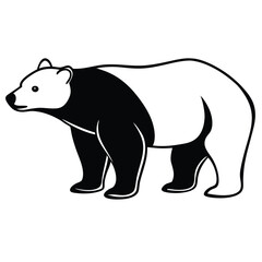 Obraz premium Polar bear silhouette set vector design big pack of illustration and icon Bear silhouette collection Creative illustration of bear logo icon design vector