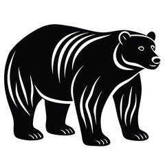 Fototapeta premium Polar bear silhouette set vector design big pack of illustration and icon Bear silhouette collection Creative illustration of bear logo icon design vector