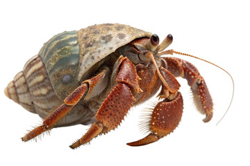 hermit crab isolated on transparent background