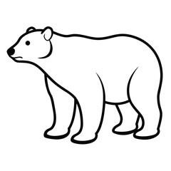 Fototapeta premium Polar bear silhouette set vector design big pack of illustration and icon Bear silhouette collection Creative illustration of bear logo icon design vector