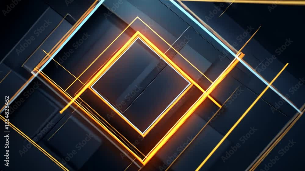 Poster futuristic abstract design generative ai