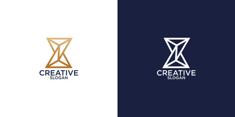 Z letter liner logo design
