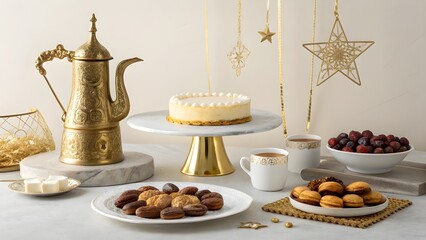 Fototapeta premium Traditional arabic Eid al Adha, Eid al Fitr , Ramadan sweets