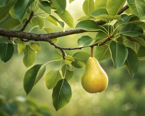 pear on a branch