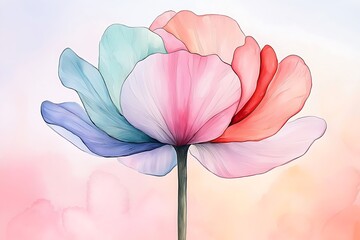 Obraz premium Pastel Flower Bloom for Soft Background.