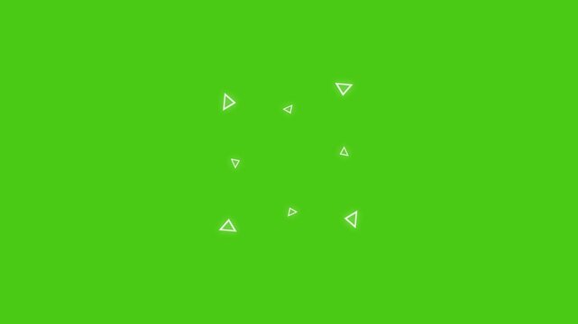 Circle Bursts Motion Graphics Animation, 4k, Shape Element Explosion, Bursts And Sparks Motion Graphics in After Effects pop up, line, shiny, blast on green screen background.