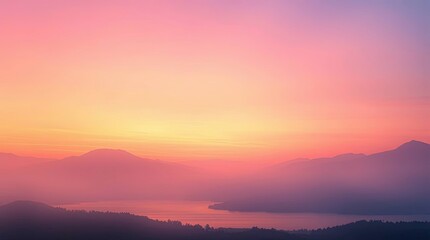 Impression of Peace: Sunset Over Still Waters