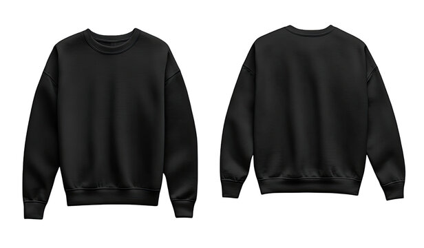 Blank black sweatshirt mockup