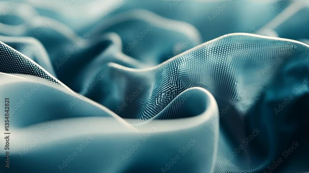 Poster intricate texture of a blue fabric with a dot grid pattern generative ai
