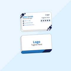  Flat design vector abstract creative vector business card template. Vector illustration by Horizontal and layout.