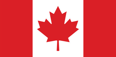 Canada Flag Stock Vector.