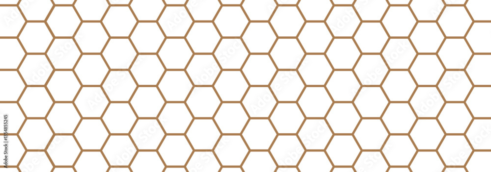 Wall mural honeycomb vector icon. hexagon bee pattern. hive illustration. honey sign.