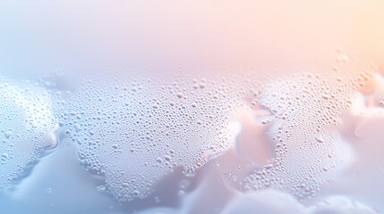 Close-Up of Soap Foam and Bubbles in Various Light and Dark Backgrounds
