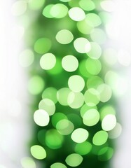 Obraz premium green background fading to white background with dark and light green bokeh