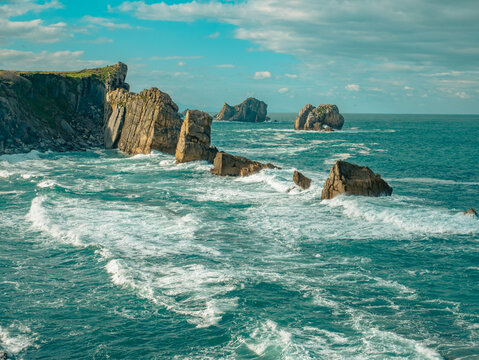 cliffs at the sea Spain