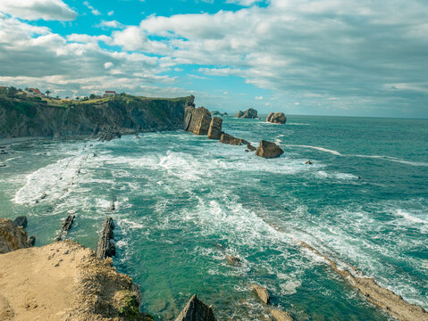 cliffs at the sea Spain