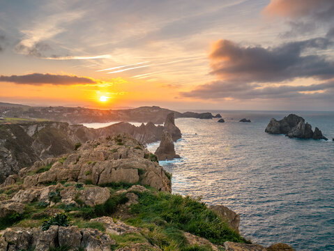 sunset over the sea