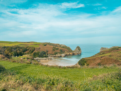 view of the coast of the mediterannean sea