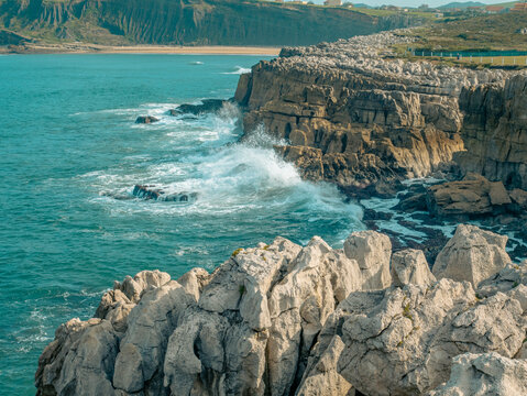 Cliffs at the coast of Spain