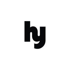 Logo Letter hy Symbols Simple