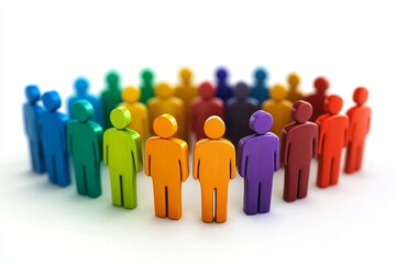 Strength in Diversity Diverse group of people united - stock photo concepts