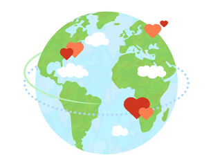 地球のイメージイラスト
