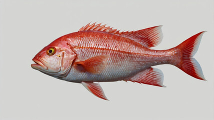 fish on white background