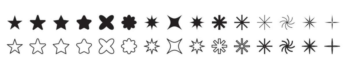 Vector set of minimalism Geometric Shapes. Graphic Elements