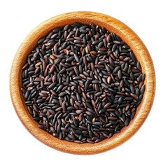 black rice in a wooden