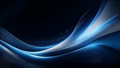 Blue and silver abstract wave border line certificate template. Swoosh elegant halftone futuristic graphic modern curve with light flares. Modern liquid gradient colors abstract the background