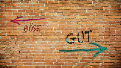 Signposts the direct way to Good versus Evil