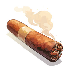 Flat and vector design of cigar