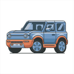 Modern SUV Car Vector Illustration
Flat Design Blue SUV Car,Stylish Off-Road Vehicle Vector,Cartoon Style SUV Car Clipart,Blue SUV Car Side View Vector,Minimalist Car Illustration for Design