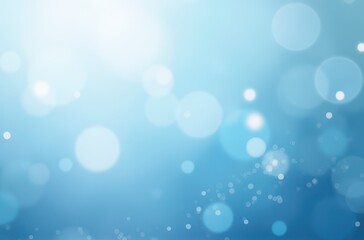 Abstract Blue Bokeh Background with Soft Light