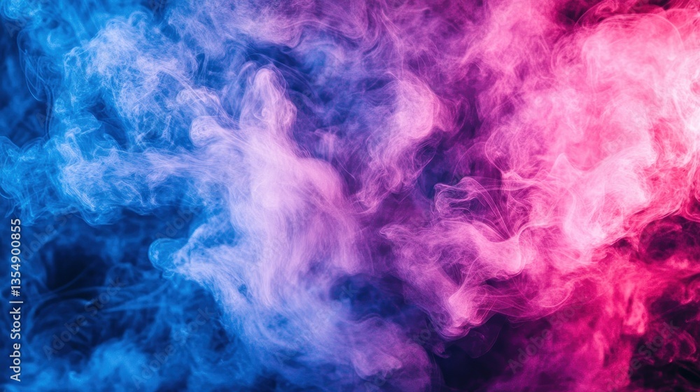 Poster swirling colorful smoke creating an interesting background texture and pattern