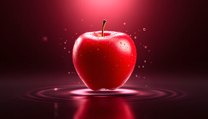 Crimson Apple: A Jewel of Nature's Bounty