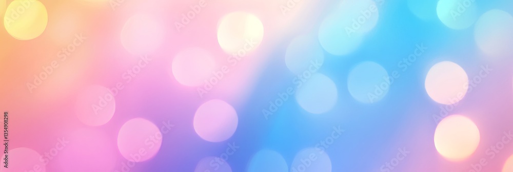 Aufkleber colorful abstract background with soft bokeh lights creating a dreamy atmosphere and a vibrant blend