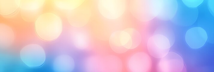 Fototapeta premium Vibrant abstract background featuring a blend of soft colors and bokeh effects creating a dreamy atmosphere