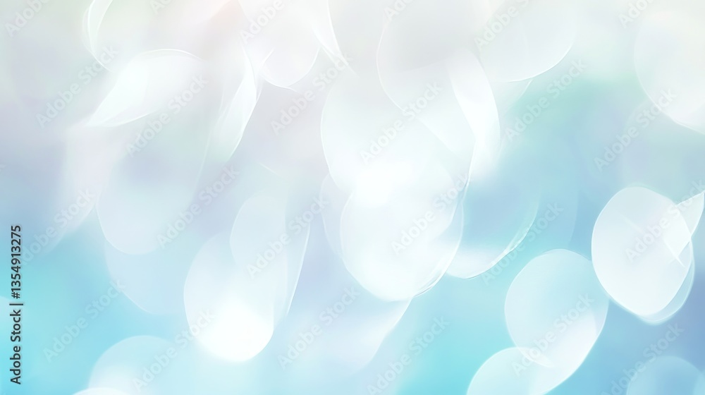Poster abstract composition featuring soft blurred circles and gentle colors creating a dreamy atmosphere i