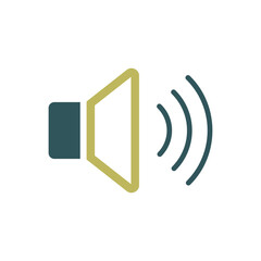 Max volume high vector flat icon