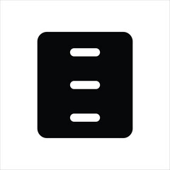 A filled cabinet icon representing storage, office furniture, or organization.