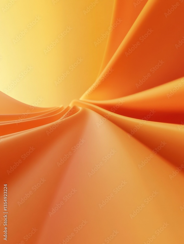 Aufkleber abstract orange gradient background with low angle perspective