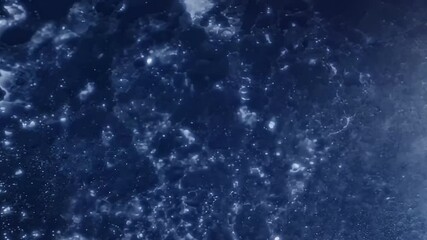 A mesmerizing view of ocean waves shimmering under a starlit sky, ideal for tranquil visuals and artistic expression