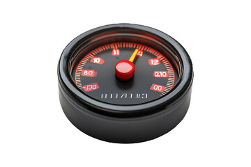 Battery Meter Isolated on White and Transparent Background PNG Image.