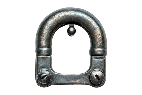 Entrance Lock Isolated on White and Transparent Background PNG Image.