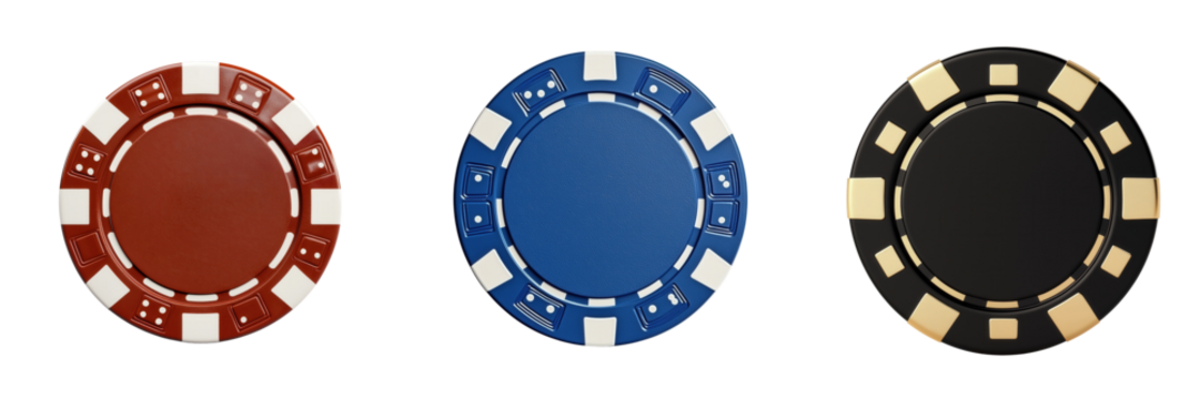 Casino chips showcase gambling room product display indoor close-up