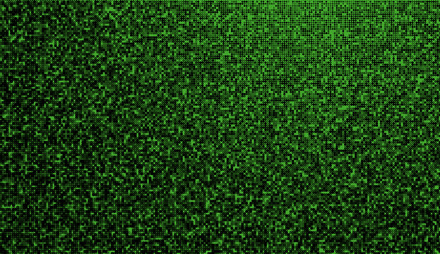 Round Pixel Style Game Grass Block Vector Texture. Minecraft Style Vector Illustration. 8-bit Pixel Art. Game Ground Pixelated Seamless Background.