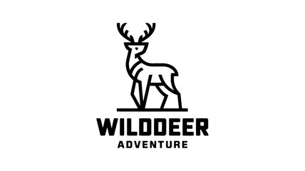 WildDeer Adventure - Bold Logo for Outdoor, Wildlife, and Adventure Brands
