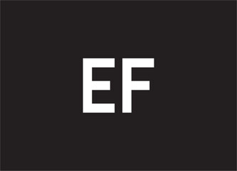 Obraz premium EF Letter Logo, EF Logo, E Letter Logo, F Letter Logo, E Logo, F Logo, EF Monogram Design, EF