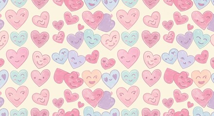 Seamless pattern with easter eggs